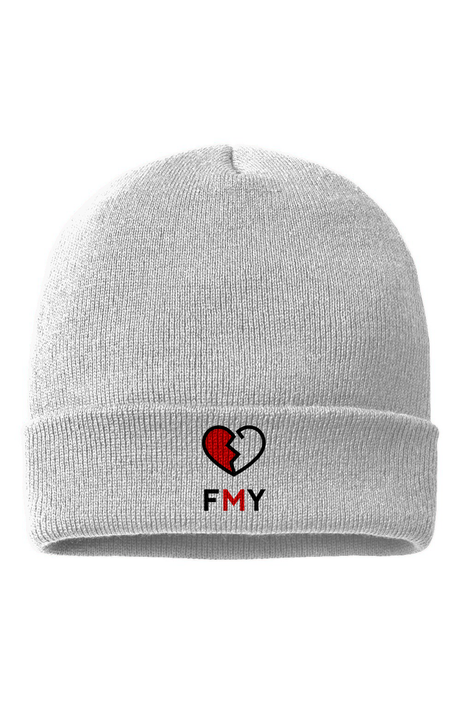 FMY Embroidered Cuffed Beanie